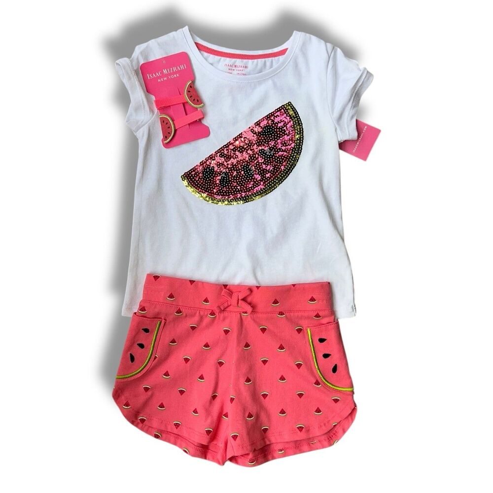 NWT Isaac Mizrahi Girls 3-Piece Summer Outfit Kids Size 4 - Picture 11 of 12